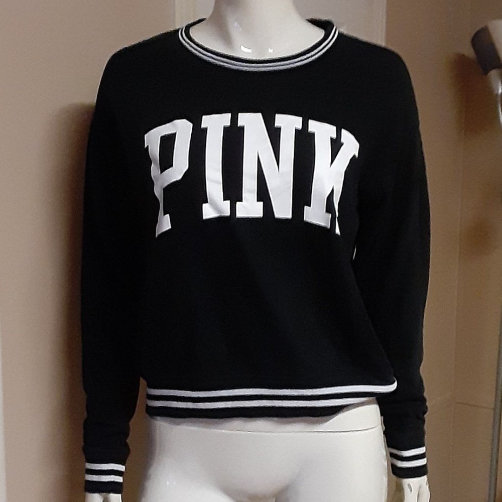 Victoria's Secret PINK Black & White Sweatshirt